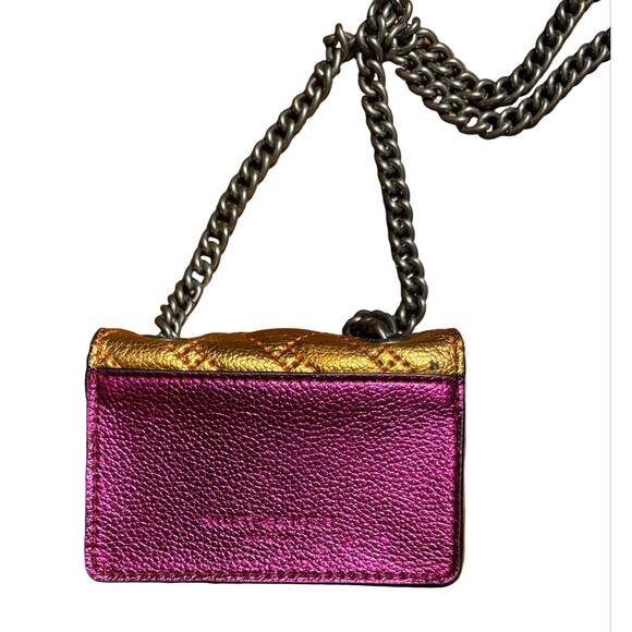 Kurt Geiger London Kensington Metallic Multi Color Micro Crossbody Bag - Picture 4 of 5